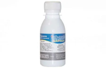 Чернила для Hp, водорастворимые, Grey, 100 мл.