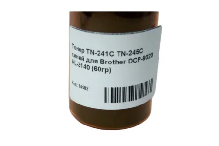 Тонер TN-241C | TN-245C | TN-230C | TN-130C | TN-320C синий для Brother DCP-9020/ HL-3140/ MFC-9340 (50гр)