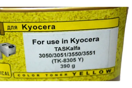 Тонер для Kyocera (390gr) Yellow TASKalfa 3050ci / 3051ci / 3550ci / 3551ci (ТК-8305Y
