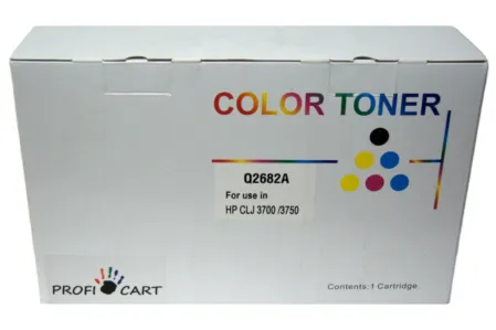 Картридж Q2682A (311A)  желтый для HP Color LaserJet CLJ-3700 совместимый (6000 стр.)
