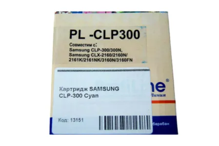 Картридж CLP-C300A Cyan для Samsung CLP-300/ CLX-2160/ CLX-3160 совместимый