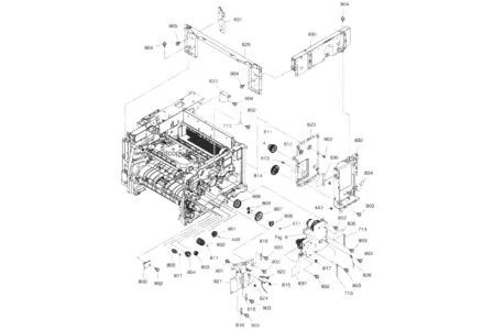 Вал переноса (коротрон) RM1-6321 для HP LJ Enterprise P3015/ Ent 500 MFP M525/ M521
