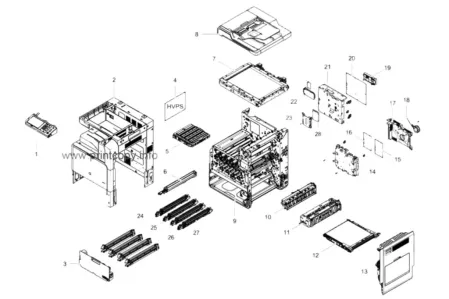 Блок проявки BLACK JC96-06732A JC96-06222A для Samsung CLX9201/ CLX9251/ CLX9301/