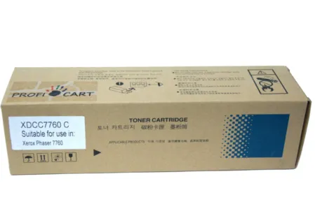 Картридж 106R01160 cyan для принтеров Xerox Phaser 7760 совместимый