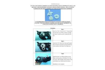 Флажок сброса картриджа TN-2135 | TN-2175 | TN-360 для Brother HL-2120/ HL-2150NR/ DCP-7030/ DCP-7040/ MFC-7320/ MFC-7440/ MFC-7840