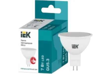 Лампа диодная LLE-MR16-7-230-40-G45, шт LLE-MR16-7-230-40-G45 для моделей iek
