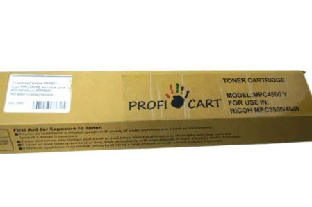 Тонер-картридж 884931 type MPC4500E желтый  для RICOH Aficio MP3500 MP4500 совместимый