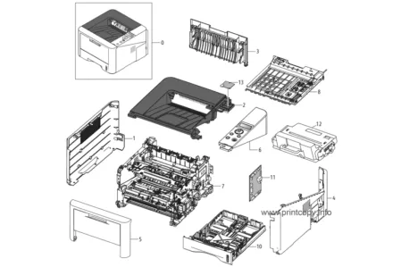 Главная плата (форматтер) 140N63636 | 140N63680 для Xerox WC 3315 3325