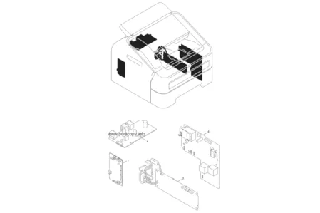 Плата форматирования LT1999001 | B57T057-1 | LT2135001 для Brother FAX-2940