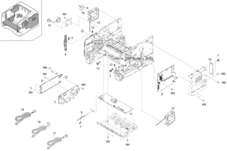 Главная плата 302PG94030 | 2PG0102 для Kyocera ECOSYS P2035d/ P2135d