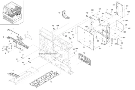 Плата управления двигателем 302KJ94010 | 302KJ01020 | 2KH0102 для Kyocera TASKalfa 221/ 181