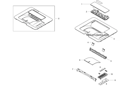 Плата панели управления JC92-02500A | JC41-00757A для Samsung CLP-365W/ CLP360/ CLP365