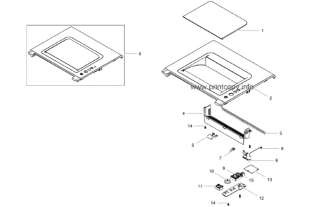 Плата панели управления JC92-02405B для Samsung ML2950D/ ML2950ND/ ML2955D/ ML2955DW/ ML2955ND