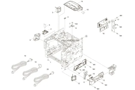Плата управления 2L20101 | 2L294080 | 302L294080 для Kyocera ECOSYS FS2100DN
