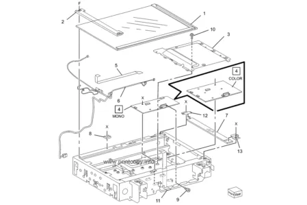 Плата сканера 960K32482 для Xerox WorkCentre 5222/ 5225/ 5230
