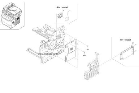 Плата форматирования 302LW94011 | 2LW0101 для Kyocera FS3040MFP/ FS3140MFP