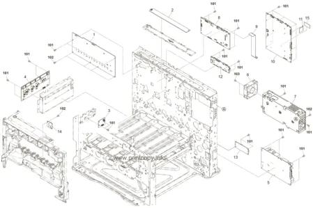 Плата управления двигателем 302K094212 для Kyocera FSC8520MFP/ FSC8020MFP/ TASKalfa 6550ci/ 7550ci