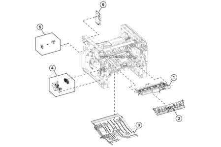 Направляющая 41X1184 для Lexmark B2338dw/ MX321adn/ MX521de