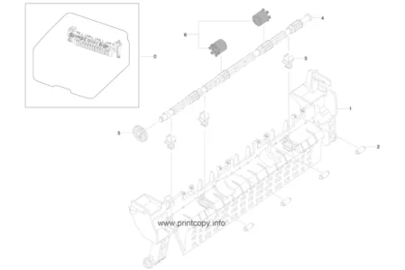 Задняя крышка печки JC61-02198A для Samsung ML2850D/ ML2850ND/ ML2851ND/ ML2855ND/ WC 3210/ 3220
