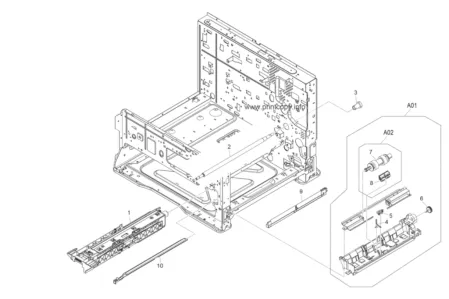 Многоцелевой ролик подачи 302K394460 | 2K394460 для Kyocera Mita ECOSYS M4125IDN/ M4132IDN/ FS-6525MFP/ FS-6530MFP/ FS-6025MFP/ FS-6030MFP/ FS-C8520MFP/ FS-C8525MFP/ FS-C8020MFP