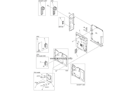 Плата факса FM3-4008 для Canon MF9220Cdn/ MF9130/ MF9280Cdn