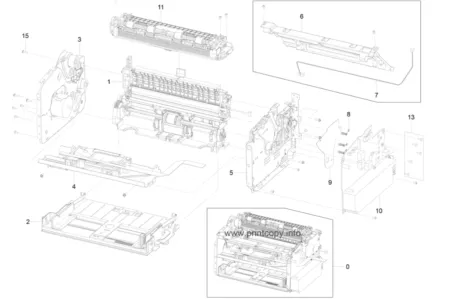 Блок шестеренок JC93-00218A для Samsung ML-1660/ ML-1661/ ML-1677/ ML-1667/ ML-1670/ ML1860/ SCX-3200