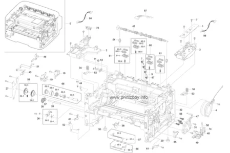 Подшипник вала переноса заряда (левый) JC61-02468A для Samsung ML-1910/ SCX-4727FD/ XPRESS M2825ND/ ML-1915/  SCX-4728FD/ XPRESS M2826ND/ ML-2525/ SCX-4729FD/ XPRESS M2830DW