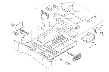 Кассета CT-101(LTR) 2FM93100 для Kyocera FS1020D/ FS1030D