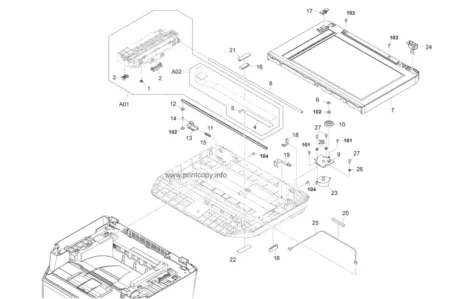 Шлейф сканера 302H994310 для Kyocera Mita M2030dn/ M2035dn/ M2530dn/ M2535dn/ FS-1028MFP/ FS-1128MFP/ FS-1030MFP/ FS-1030MFP/DP/ FS-1035MFP/DP/ FS-1130MFP/ FS-1135MFP