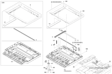 Шлейф сканера 302S046020 | 2S046020 для Kyocera M2040dn/ M2540dn/ M2640idw