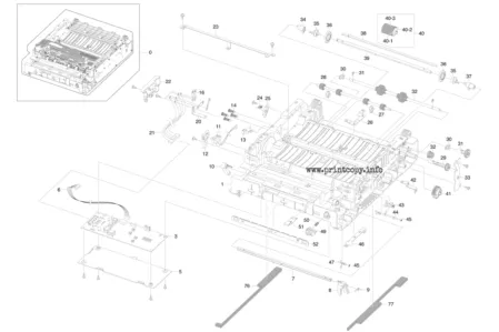 Плата высоковольтного питания JC44-00146A для Samsung ML-1630/ ML-1630S/ ML-1630W/ SCX-4500/ SCX-4500W