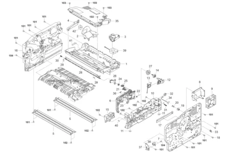 Правая рама 302F702080 для Kyocera FS6970DN