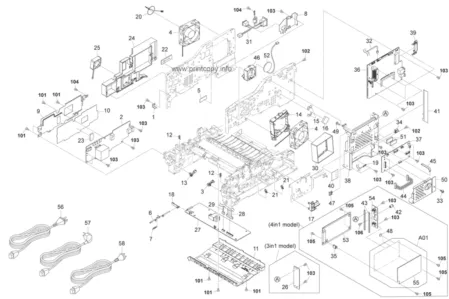 Вентилятор 80 SP 302LZ94030 для Kyocera Mita FS-1135MFP/ ECOSYS M2030dn