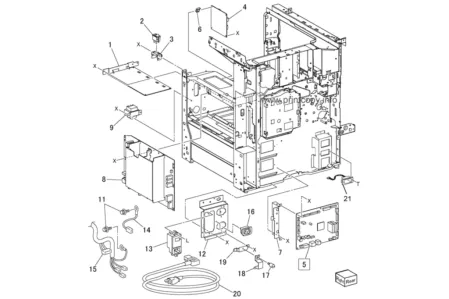 Высоковольтная плата 105E17880 для Xerox WorkCentre 5222/ 5225/ 5230