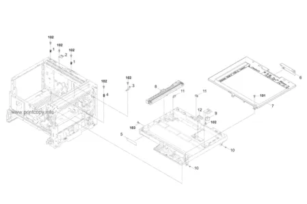 Двигатель 302NG94210 | 302NG94211 для Kyocera Mita ECOSYS M4125IDN/ M4132IDN/ TASKalfa-1800/ 1801/ 2200/ 2201/ 2510I