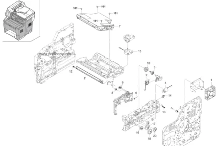 Редуктор подъемника 302F994320 | 302F909550 для Kyocera FS3040MFP/ FS2000D/ FS4020DN