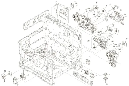 Редуктор в сборе DR-895B | 302K093131 для Kyocera FSC8520MFP/ FSC8525MFP/ TASKalfa 2551ci