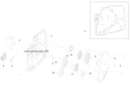Редуктор JC61-03760A для Samsung ML1660/ ML1665/ ML1670/ ML1675/ ML1860/ ML1865W/ SCX3200/ SCX3205/ SCX3205W