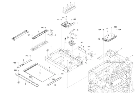 Блок лазера LK-6705 | 302LG93010 для Kyocera TASKalfa 3500i/ 4500i/ 5500i/ 6500i/ 8000i