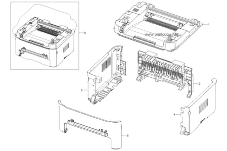 Правая крышка JC63-02460A для Samsung SCX-4600/ SCX-4623F/ SCX-4623FN