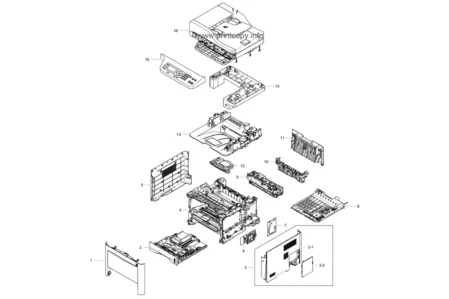 Задняя крышка JC95-01303C для Samsung ProXpress M3870FD