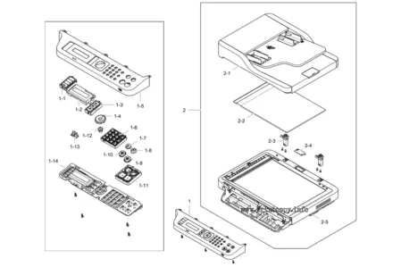 Панель управления JC97-04069A | JC92-02497A для Samsung CLX3305FN