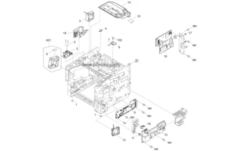 Вентилятор 302LV94430 Kyocera ECOSYS P3060dn