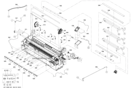Направляющая загрузки бумаги 1568049 для Epson SureColor T7000/ T7050/ T7070/ T7080 (О)
