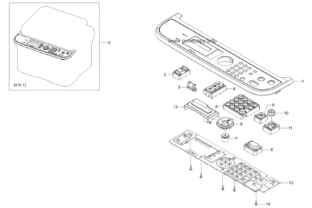 Панель управления JC92-02134A | JC97-03675A для Samsung SCX4623FN