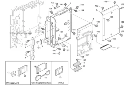Узел сканирования 140N63393 | 002N02808 для Xerox WorkCentre 4250