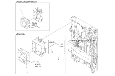 Плата питания FM1-C093 | FK4-1142 для Canon imageRUNNER C1225/ MF810Cdn