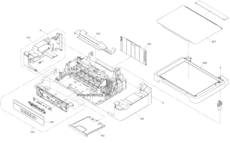 1550815 PAPER SUPPORT ASSY 1550815 для epson моделей XP-302, XP-303, XP-305