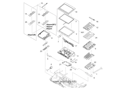 LCD-дисплея в сборе 302NM94060 для Kyocera ECOSYS M3040dn/ M3040idn/ M3540idn