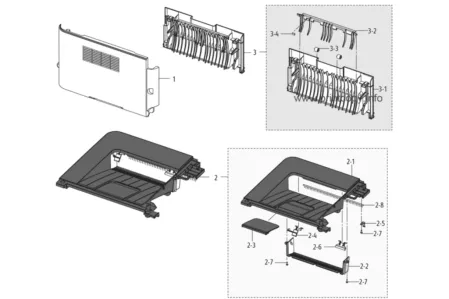 Задняя крышка JC63-02888A  095N00415 для Xerox Phaser 3320/ WC 3315/ WC 3345